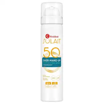 Kruidvat Kruidvat Solait Over Make-Up SPF50 Fixing Spray aanbieding