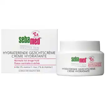 Kruidvat Sebamed Sensitive Skin Hydraterende Gezichtscrème aanbieding