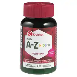 Kruidvat Kruidvat Multi A-Z Framboos Tabletten voor Kinderen aanbieding