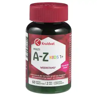 Kruidvat Kruidvat Multi A-Z Framboos Tabletten voor Kinderen aanbieding