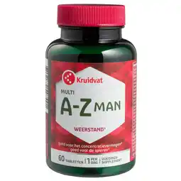 Kruidvat Kruidvat Multi A-Z Man Tabletten aanbieding
