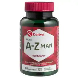 Kruidvat Kruidvat Multi A-Z Man Tabletten aanbieding