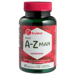 Kruidvat Kruidvat Multi A-Z Man Tabletten aanbieding