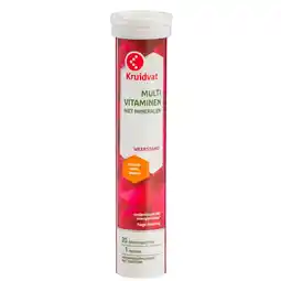 Kruidvat Kruidvat Multivitaminen & Mineralen Extra Sterk Bruistabletten aanbieding