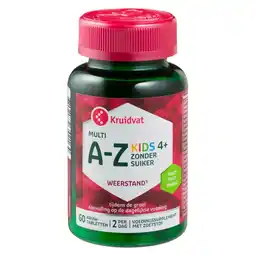 Kruidvat Kruidvat Multi A-Z Kauwtabletten voor Kinderen aanbieding