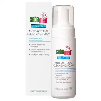 Kruidvat Sebamed Clear Face Antibacterial Cleansing Foam aanbieding
