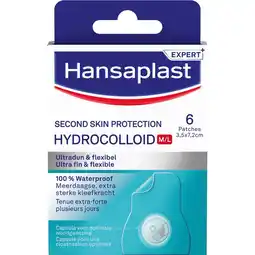 Kruidvat Hansaplast Expert+ Second Skin Protection Hydrocolloïde Pleisters aanbieding