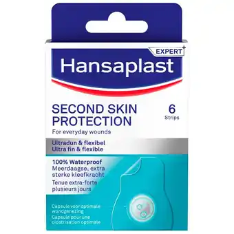 Kruidvat Hansaplast Expert+ Second Skin Protection Hydrocolloïde Pleisters aanbieding