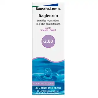 Kruidvat Bausch & Lomb -2.00 Zachte Daglenzen aanbieding