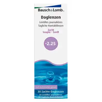 Kruidvat Bausch & Lomb -2.25 Zachte Daglenzen aanbieding