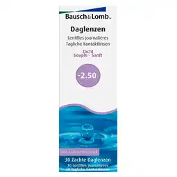 Kruidvat Bausch & Lomb -2.50 Zachte Daglenzen aanbieding