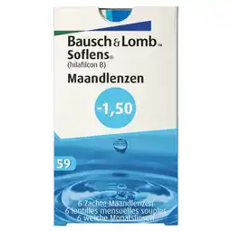 Kruidvat Bausch & Lomb -1.50 Maandlenzen aanbieding
