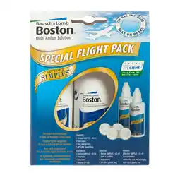 Kruidvat Bausch + Lomb Boston Simplus Lenzenvloeistof Special Flight Pack aanbieding