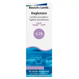 Kruidvat Bausch & Lomb -1.75 Zachte Daglenzen aanbieding