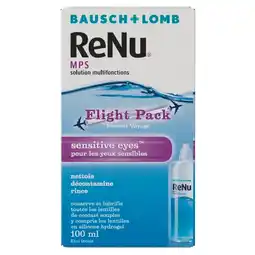 Kruidvat Bausch & Lomb ReNu MPS Sensitive Eyes Flightpack aanbieding