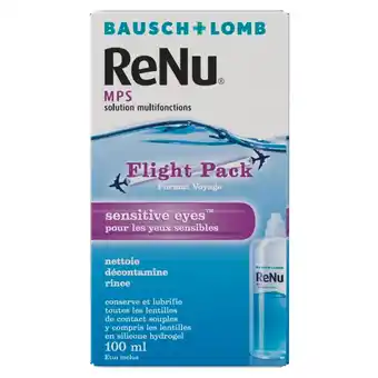 Kruidvat Bausch & Lomb ReNu MPS Sensitive Eyes Flightpack aanbieding