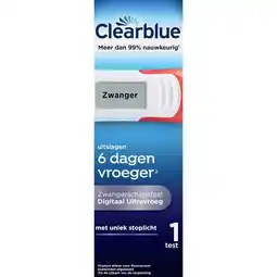 Kruidvat Clearblue Ultravroeg Digitaal Zwangerschapstest aanbieding
