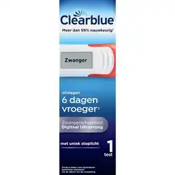 Kruidvat Clearblue Ultravroeg Digitaal Zwangerschapstest aanbieding