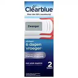 Kruidvat Clearblue Digitaal Ultravroeg Zwangerschapstest aanbieding