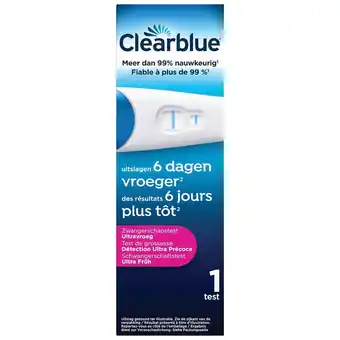 Kruidvat Clearblue Ultravroeg Zwangerschapstest aanbieding
