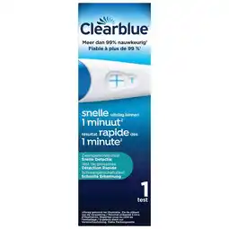 Kruidvat Clearblue Snelle Detectie Zwangerschapstest aanbieding