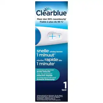 Kruidvat Clearblue Snelle Detectie Zwangerschapstest aanbieding