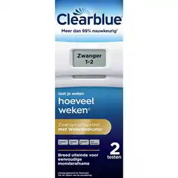Kruidvat Clearblue Zwangerschapstest met Wekenindicator aanbieding