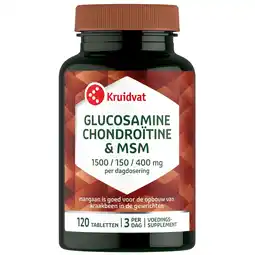 Kruidvat Kruidvat Glucosamine Chondroitine en MSM Tabletten aanbieding