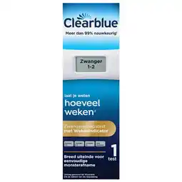 Kruidvat Clearblue Digitale Zwangerschapstest met Wekenindicator aanbieding