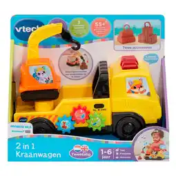 Kruidvat VTech 2-in-1 Kraanwagen aanbieding