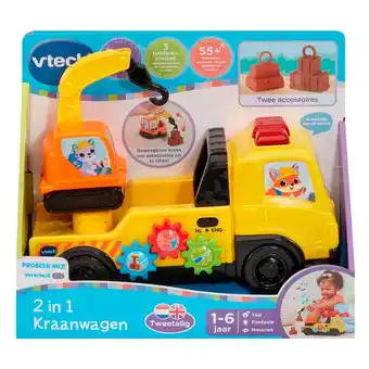 Kruidvat VTech 2-in-1 Kraanwagen aanbieding