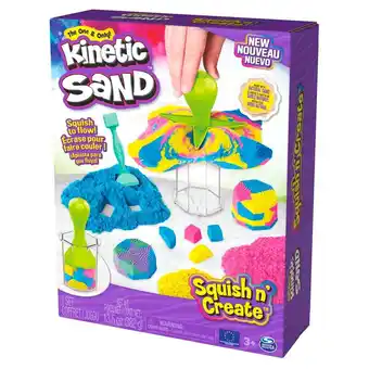 Kruidvat Spinmaster Squish 'N Create Kinetic Sand Playset aanbieding