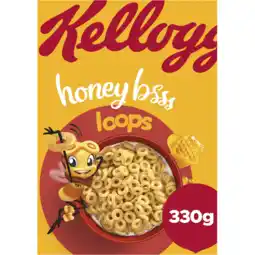 Jumbo Kellogg's Honey Loops ontbijtgranen 330 g aanbieding