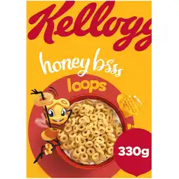 Jumbo Kellogg's Honey Loops ontbijtgranen 330 g aanbieding