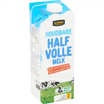 Jumbo Jumbo Houdbare Halfvolle Melk 1 L aanbieding