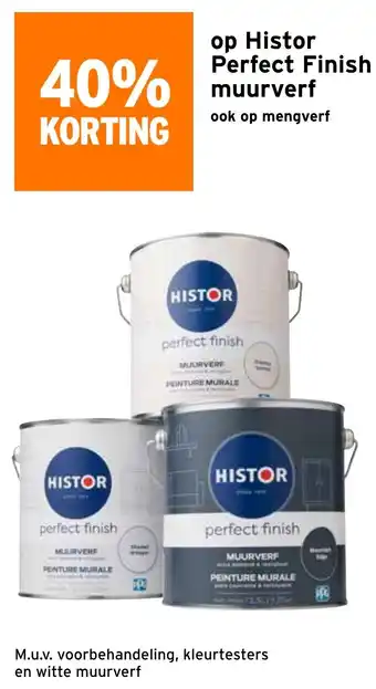 GAMMA Op Histor Perfect Finish muurverf aanbieding