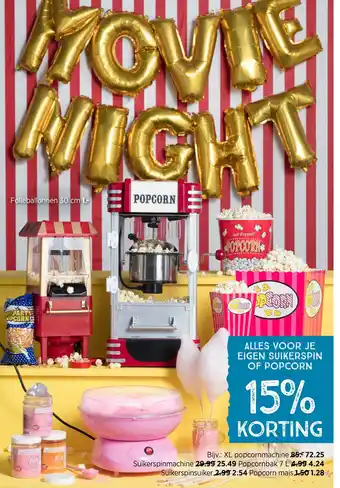 Xenos Alles voor je eigen suikerspin of popcorn aanbieding