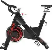 Bol.com Gorilla Sports Indoor Cycling Bike Deluxe - Fitness Fiets - 18 kg Vliegwiel - Verstelbaar - Zwart aanbieding