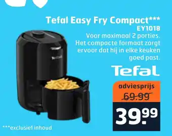 Trekpleister Tefal Easy fry compact ey1018 aanbieding