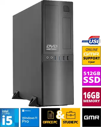 Bol.com Intel Compleet PC | Intel Core i5 | 8 GB RAM | 500 GB SSD | Windows 11 Pro aanbieding