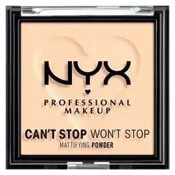 Kruidvat NYX Professional Makeup Can't Stop, Won't Stop Fair Mattifying Powder aanbieding