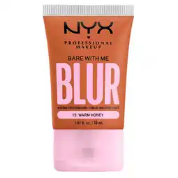 Kruidvat NYX Professional Makeup Bare With Me Blur 15: Warm Honey Foundation aanbieding