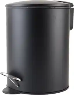 Bol.com Nordix Pedaalemmer - 3 Liter - Badkamer - Toilet - Zwart - Metaal aanbieding