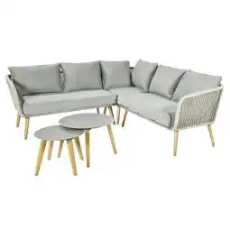 Praxis Central Park Hoekbank Ischia - Aluminium/Textileen - Antraciet - 5 Personen aanbieding