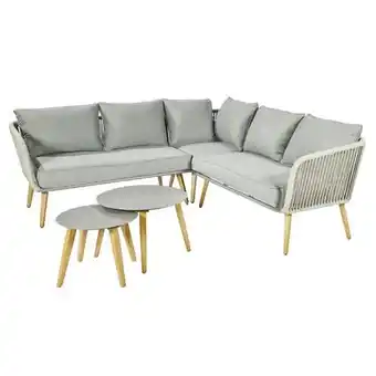 Praxis Central Park Hoekbank Ischia - Aluminium/Textileen - Antraciet - 5 Personen aanbieding