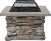 Praxis Beliani vuurkorf voor hout KELUD Grijs 73x72x47 cm aanbieding