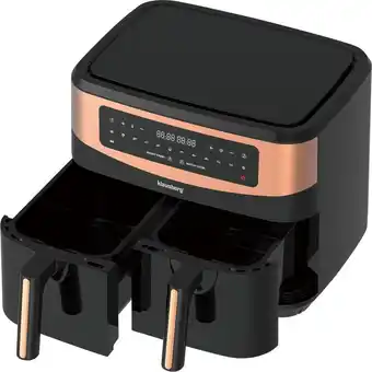 Bol.com Klausberg 7589 - Hetelucht frituurpan - 9 Liter - met 2 manden aanbieding