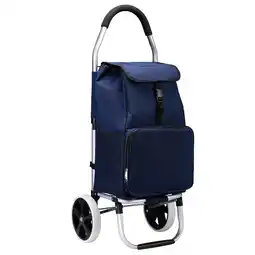 ANWB Packaway 45L boodschappentrolley met koelvak Blauw aanbieding
