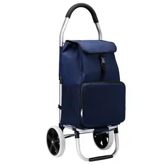 ANWB Packaway 45L boodschappentrolley met koelvak Blauw aanbieding