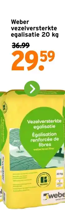 GAMMA Weber vezelversterkte egalisatie aanbieding